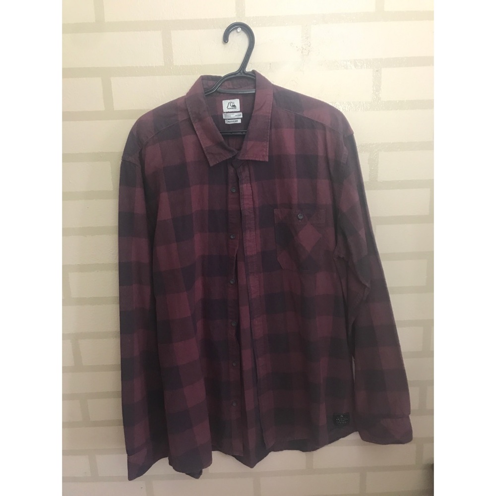 Quiksilver red buffalo print flannel
